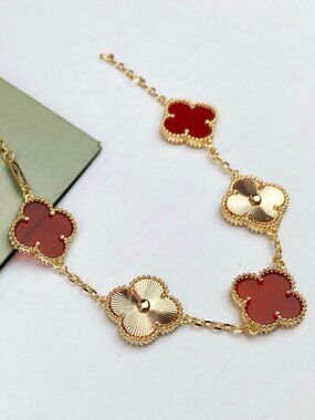 Van Cleef & Arpels 18K Gold Four-Leaf Clover Bracelet